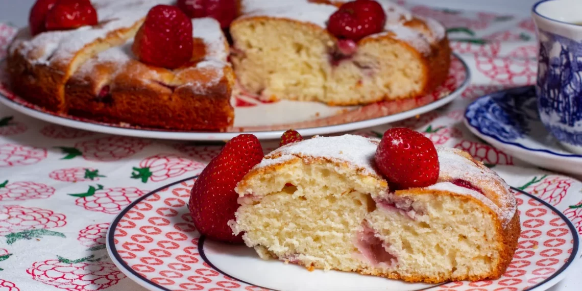 Das Erdbeerkuchenrezept, das jeder lieb