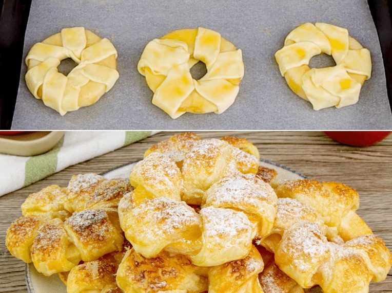 Blätterteig-Apfeltörtchen: lecker und einfach zu mache