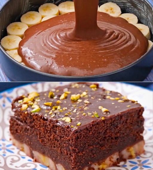 Bananen Schokoladenquadrate: ein Dessert zum Sterben!