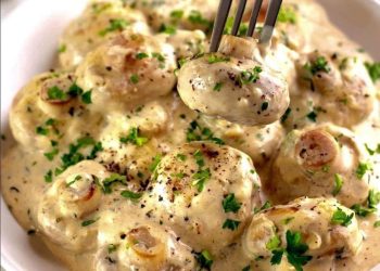  Knoblauchpilze in Parmesankäse