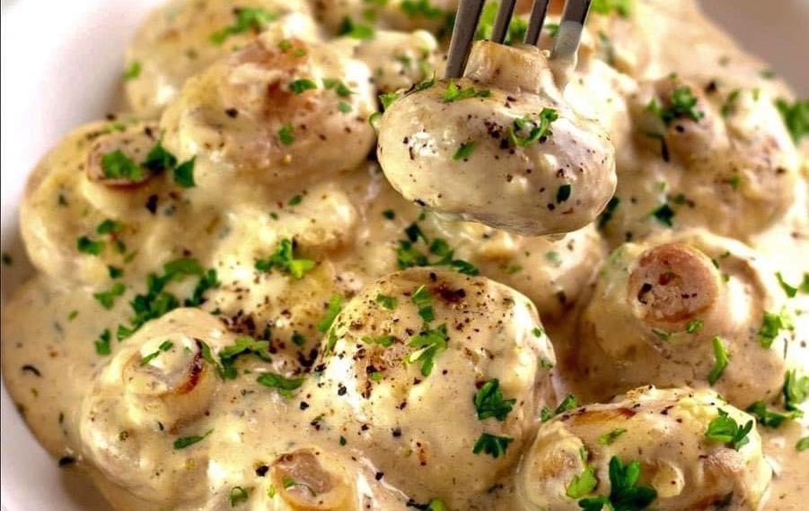  Knoblauchpilze in Parmesankäse