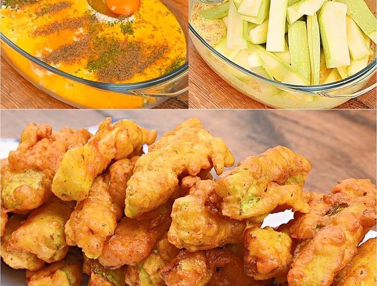 Knusprige Zucchinistangen