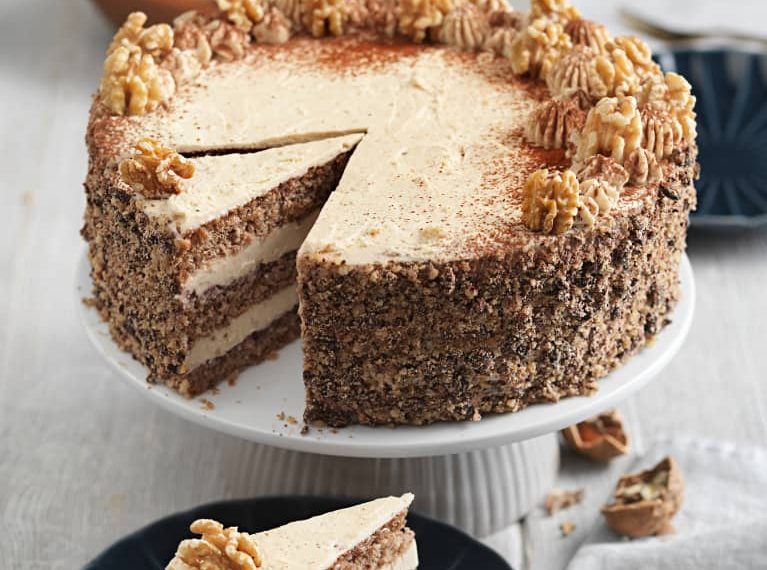 Wieder ein Klassiker aus Omas Rezepte Sammlung: Nuss Kakao Torte – Einfach Nur Lecker!
