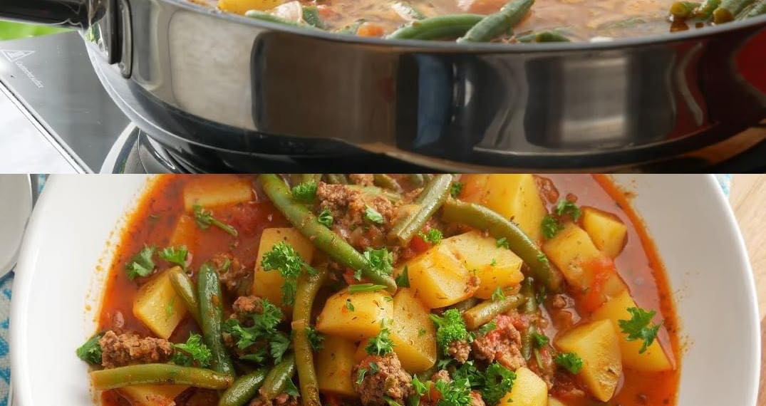 Schlemmertopf mit Hackfleisch, macht lange satt!