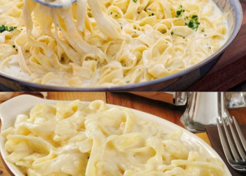 Nudeln in cremiger Knoblauch Käsesauce, blitzschnell zubereitet!