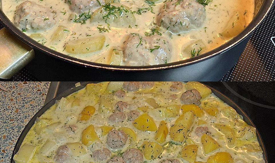 Schmorgurken mit Hackbällchen, sowas von lecker!