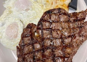 steak and egg!!!my family love this yummm recipe.