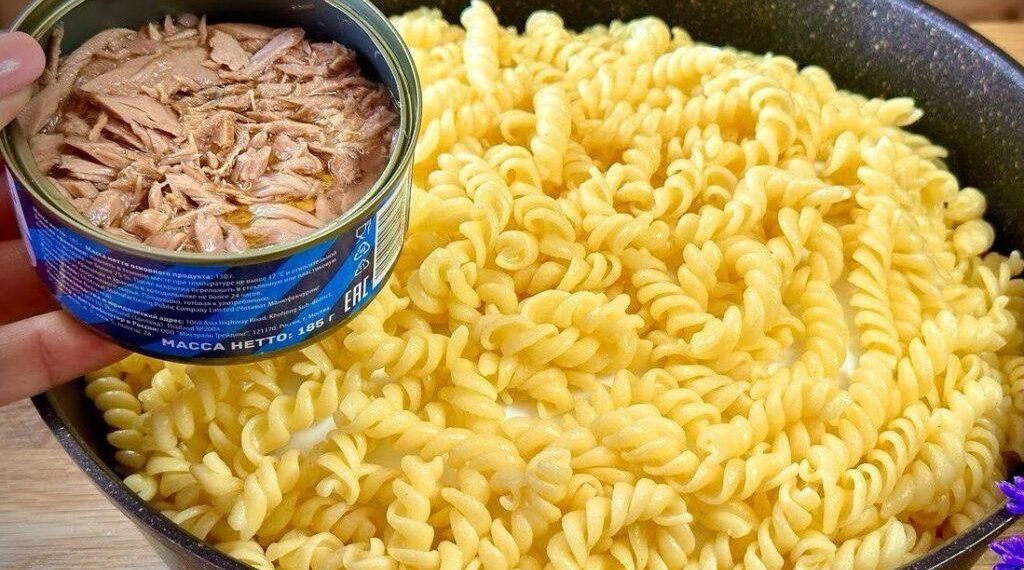 Thunfisch Spaghetti, schmeckt einfach jedem!