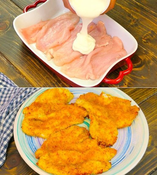 Gebackenes Joghurt-Hähnchen: das Rezept für knusprige und leckere Hähnchenbrust