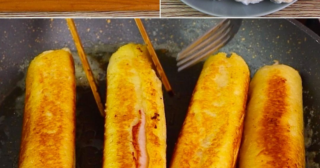 Frittierte Brötchen: das Rezept für eine köstliche Vorspeise mit fadenförmiger Füllung