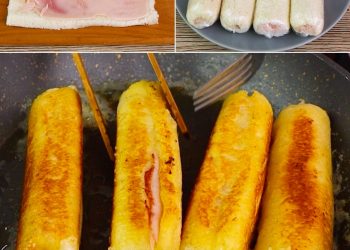 Frittierte Brötchen: das Rezept für eine köstliche Vorspeise mit fadenförmiger Füllung