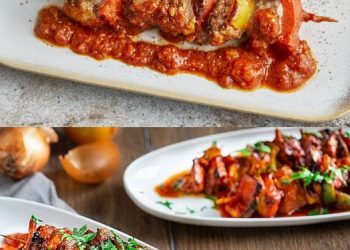 Schaschlik mit selbstgemachter Schaschliksoße