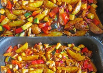 Mediterrane Kartoffel Gemüsepfanne