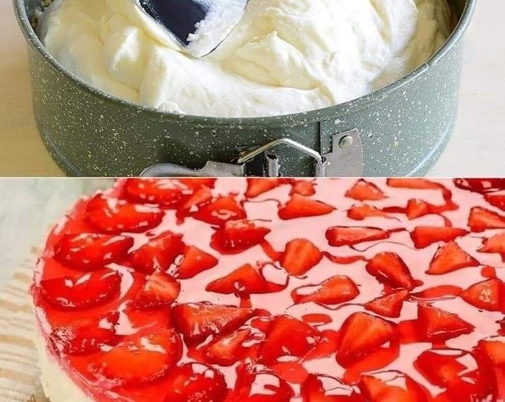 Ultracremiger Erdbeer Käsekuchen ohne Backen