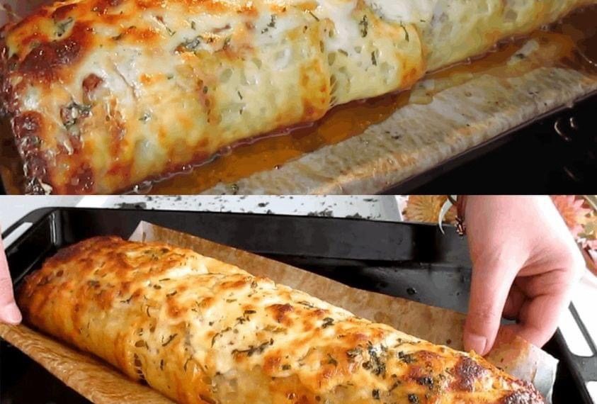 Hackfleisch Käse Rolle