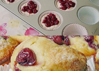 EXTRA saftige Muffins mit Kirschen, die machen mich veruckt!