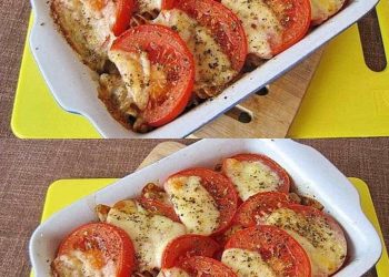 Spiralnudeln mit Mozzarella und Tomaten