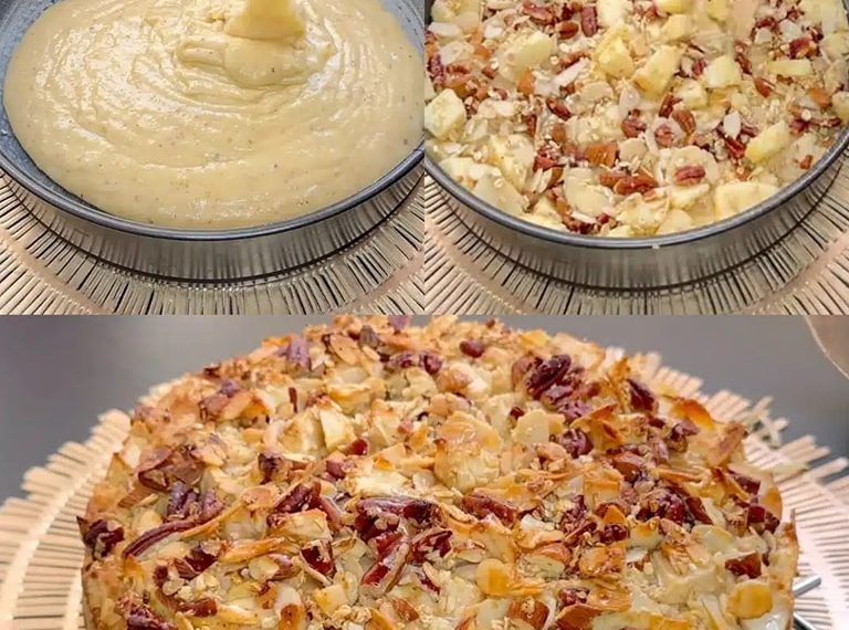 Flauschiger Apfelkuchen mit Nüssen: das Rezept für ein einfaches und duftendes Dessert