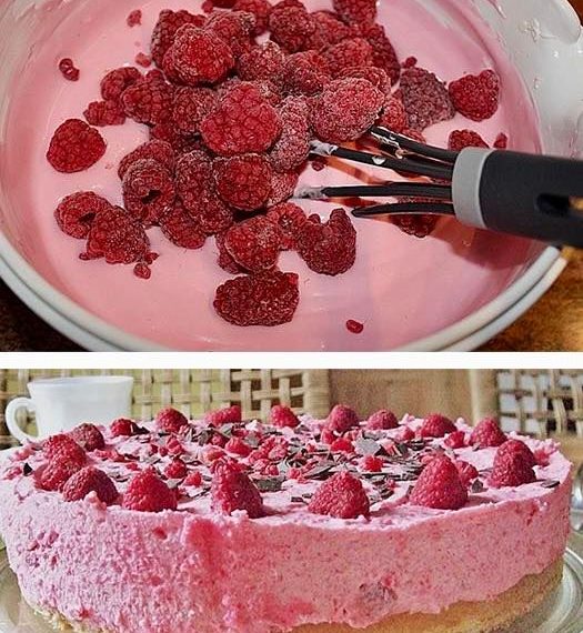 Traumhafter Blechkuchen mit Himbeeren und Quark, LECKER SCHMECKER!