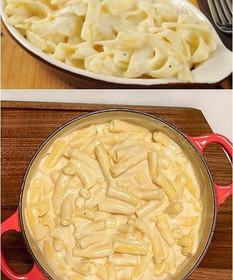 Passt einfach zu jedem Anlass, Nudeln in cremiger Knoblauch Käsesauce