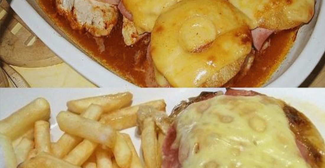 Ananas-Schinken-Schnitzel mit Käse