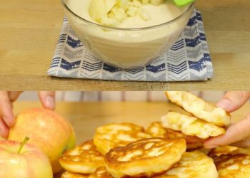 Apfel Pfannkuchen in 3 Minuten