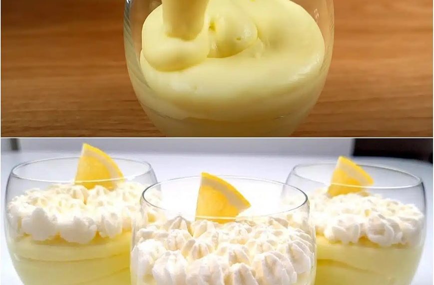 Cremiges Zitronenmousse in 5 Minuten