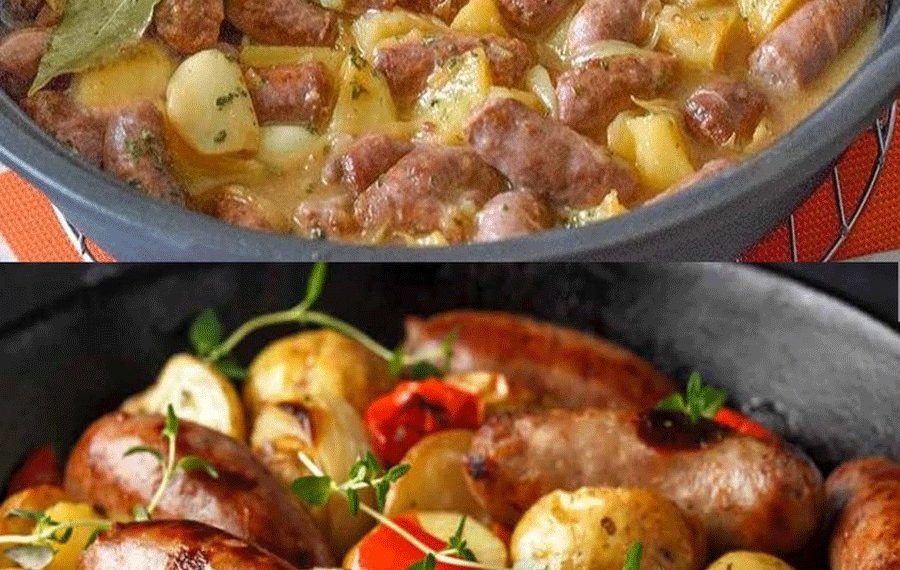 KARTOFFEL BRATWURST PFANNE IN 15 MINUTEN FERTIG ! 