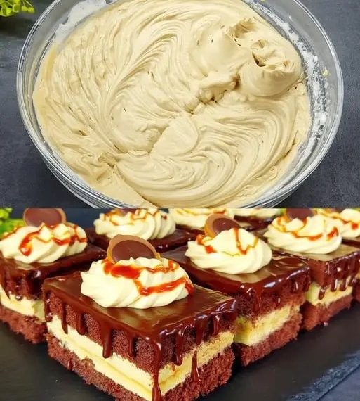 Schoko Vanillecreme Kuchen mit Toffifee