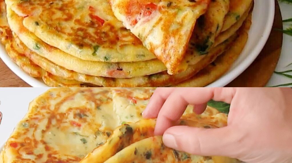 Schnelle Knoblauch Pfannkuchen mit Käse für die ganze Familie!