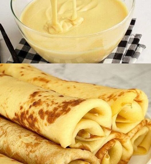  Pfannkuchen mit Vanillepudding ohne Mehl