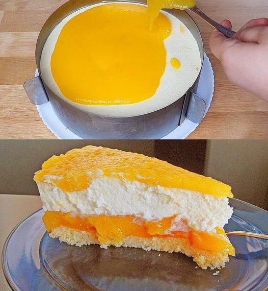 Pfirsich-Maracuja Torte