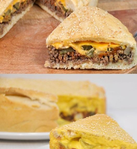 XXL Cheeseburger Kuchen