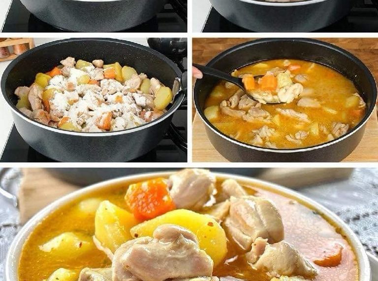 HÜHNERGULASCH SCHRIITT FÜR SCHRITT