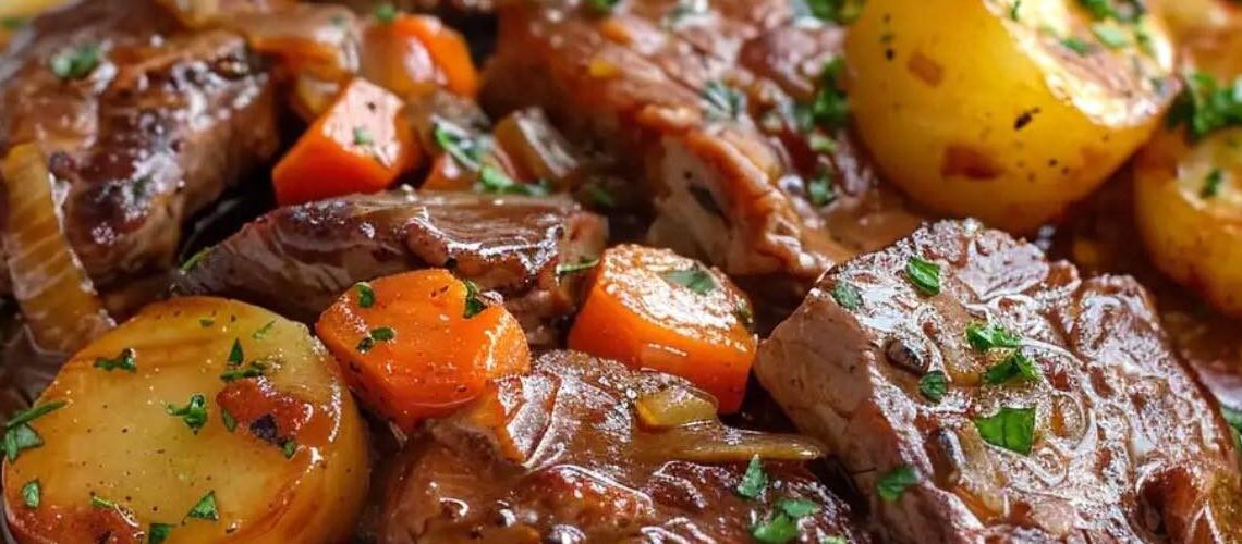 Rindereintopf zubereiten