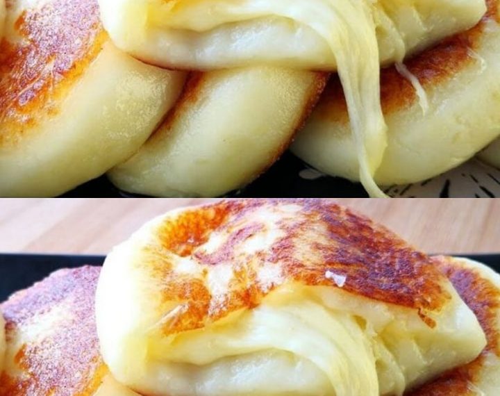 Knoblauch Kartoffelfrikadellen gefüllt mit Schmelzkäse