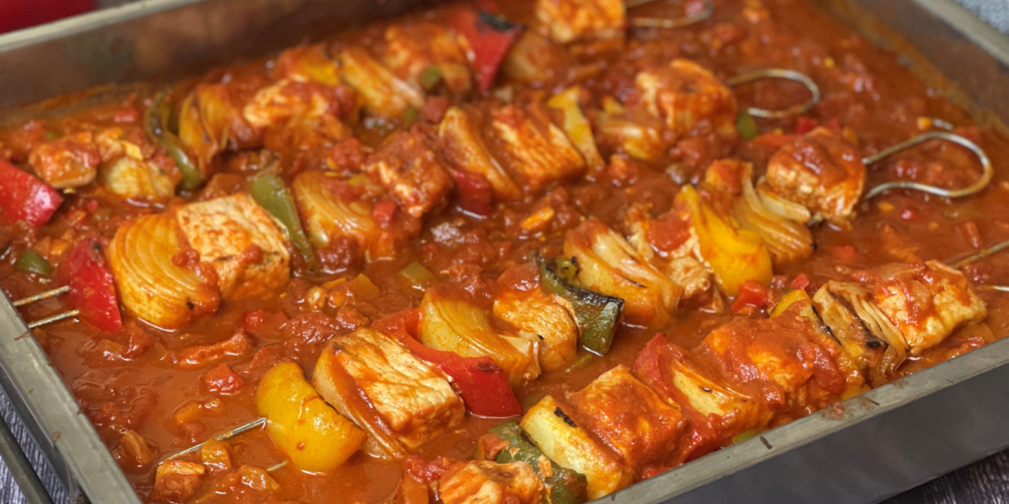 Fantastischer Schaschlik mit selbstgemachter Schaschliksoße