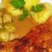 Schnitzel mit Rosenkohl