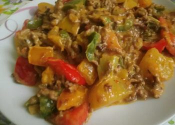 Kartoffel Paprika Pfanne mit Hackfleisch