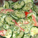 Paprika Gurken Salat Mit Joghurt Senf Dressing