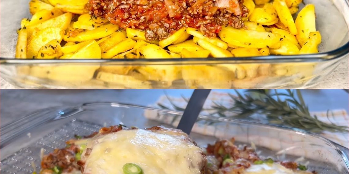 Kartoffel Hack Auflauf – Für die ganze Familie, macht extrem Satt!