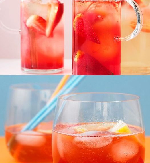 Erdbeer-Eistee passt su gut jetzt