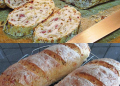 Zwiebel-Käse-Schinken-Brot