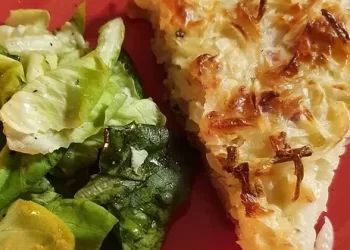 Bodenloser Zwiebelkuchen