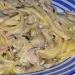 Cremige Spaghetti mit Champignons
