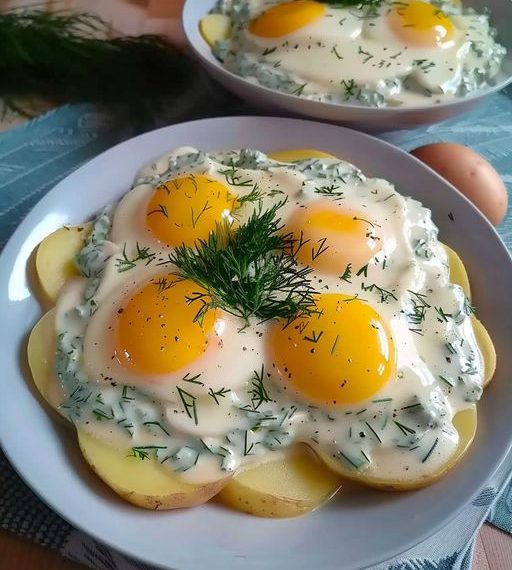 Eier In Dillsoße Mit Kartoffeln
