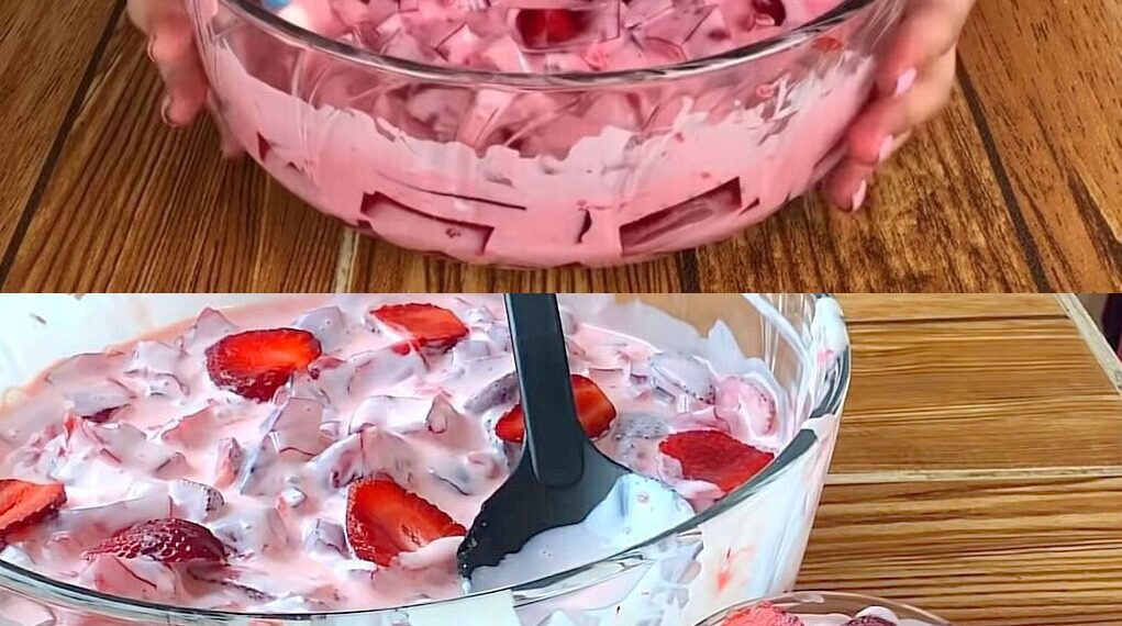 Erdbeer Dessert mit Joghurt in 2 Minuten fertig!!