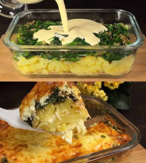 Auflauf mit Spinat und Kartoffeln: Ein von Spanien inspirierter Genuss