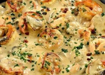 Garnelen-Curry Mit Kokosmilch Und Spinat