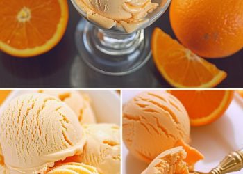 Einfach Der Kracher, Erfrischendes Orangeneis Ohne Eismaschine